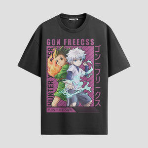 Playera urbana de anime y gaming ExtraLife MX, corte Standard Fit unisex ligero y transpirable en color Deep Black y Pure White, ropa de uso diario para gym y casual.