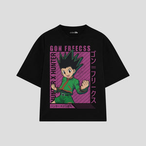 Playera streetwear premium de anime y gaming ExtraLife MX, corte oversized drop shoulder ligero y fresco en color Deep Black y Off-White, moda urbana mexicana de culto.