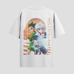 Playera urbana de anime y gaming ExtraLife MX, corte Standard Fit unisex ligero y transpirable en color Deep Black y Pure White, ropa de uso diario para gym y casual.