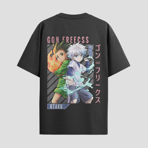 Playera urbana de anime y gaming ExtraLife MX, corte Standard Fit unisex ligero y transpirable en color Deep Black y Pure White, ropa de uso diario para gym y casual.