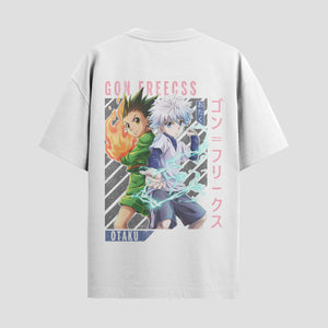Playera urbana de anime y gaming ExtraLife MX, corte Standard Fit unisex ligero y transpirable en color Deep Black y Pure White, ropa de uso diario para gym y casual.
