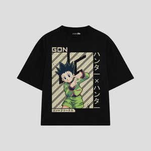 Playera streetwear premium de anime y gaming ExtraLife MX, corte oversized drop shoulder ligero y fresco en color Deep Black y Off-White, moda urbana mexicana de culto.