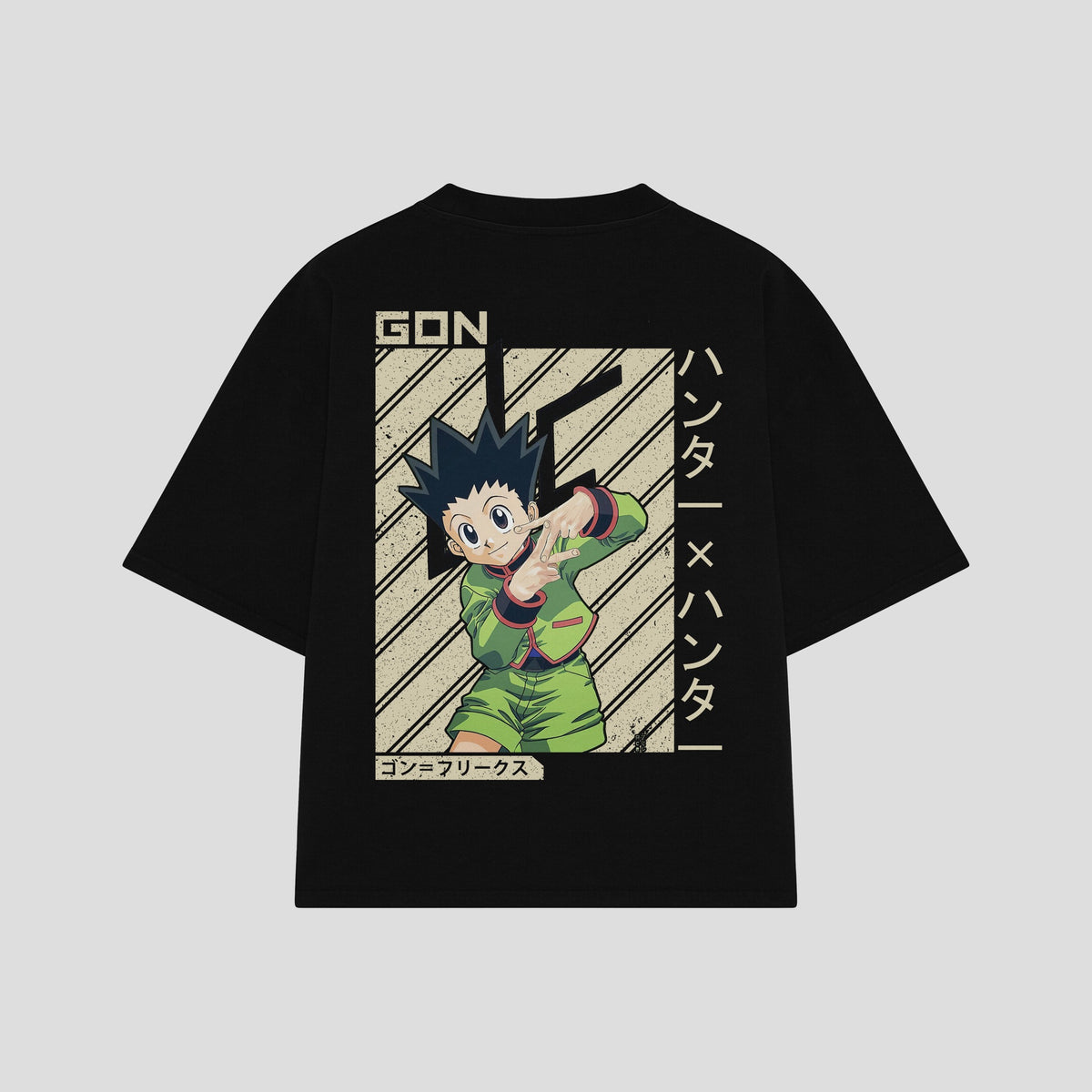 Playera streetwear premium de anime y gaming ExtraLife MX, corte oversized drop shoulder ligero y fresco en color Deep Black y Off-White, moda urbana mexicana de culto.