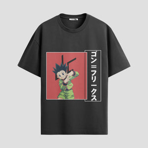 Playera urbana de anime y gaming ExtraLife MX, corte Standard Fit unisex ligero y transpirable en color Deep Black y Pure White, ropa de uso diario para gym y casual.