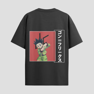 Playera urbana de anime y gaming ExtraLife MX, corte Standard Fit unisex ligero y transpirable en color Deep Black y Pure White, ropa de uso diario para gym y casual.
