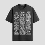 Playera urbana de anime y gaming ExtraLife MX, corte Standard Fit unisex ligero y transpirable en color Deep Black y Pure White, ropa de uso diario para gym y casual.