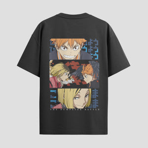 Playera urbana de anime y gaming ExtraLife MX, corte Standard Fit unisex ligero y transpirable en color Deep Black y Pure White, ropa de uso diario para gym y casual.