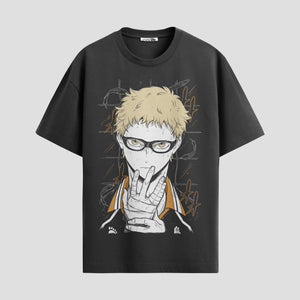 Playera urbana de anime y gaming ExtraLife MX, corte Standard Fit unisex ligero y transpirable en color Deep Black y Pure White, ropa de uso diario para gym y casual.