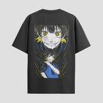 Playera urbana de anime y gaming ExtraLife MX, corte Standard Fit unisex ligero y transpirable en color Deep Black y Pure White, ropa de uso diario para gym y casual.