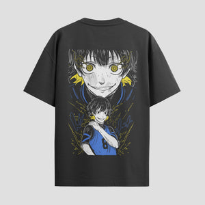 Playera urbana de anime y gaming ExtraLife MX, corte Standard Fit unisex ligero y transpirable en color Deep Black y Pure White, ropa de uso diario para gym y casual.