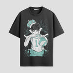 Playera urbana de anime y gaming ExtraLife MX, corte Standard Fit unisex ligero y transpirable en color Deep Black y Pure White, ropa de uso diario para gym y casual.