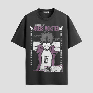 Playera urbana de anime y gaming ExtraLife MX, corte Standard Fit unisex ligero y transpirable en color Deep Black y Pure White, ropa de uso diario para gym y casual.