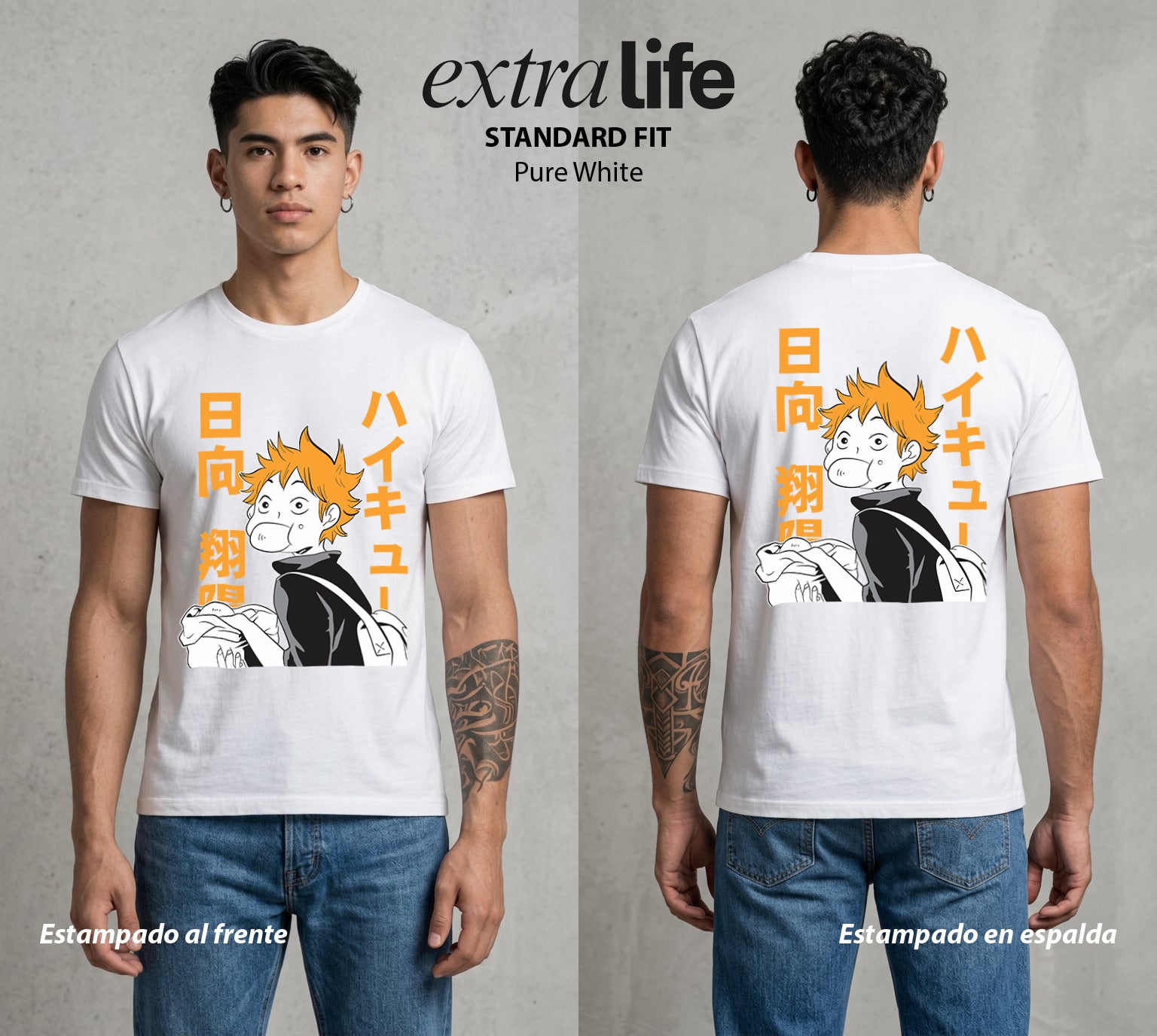 El Vuelo del Voleibol | El Amor Silencioso #01603 - Playera Standard Fit | Pure White - Foto en modelo