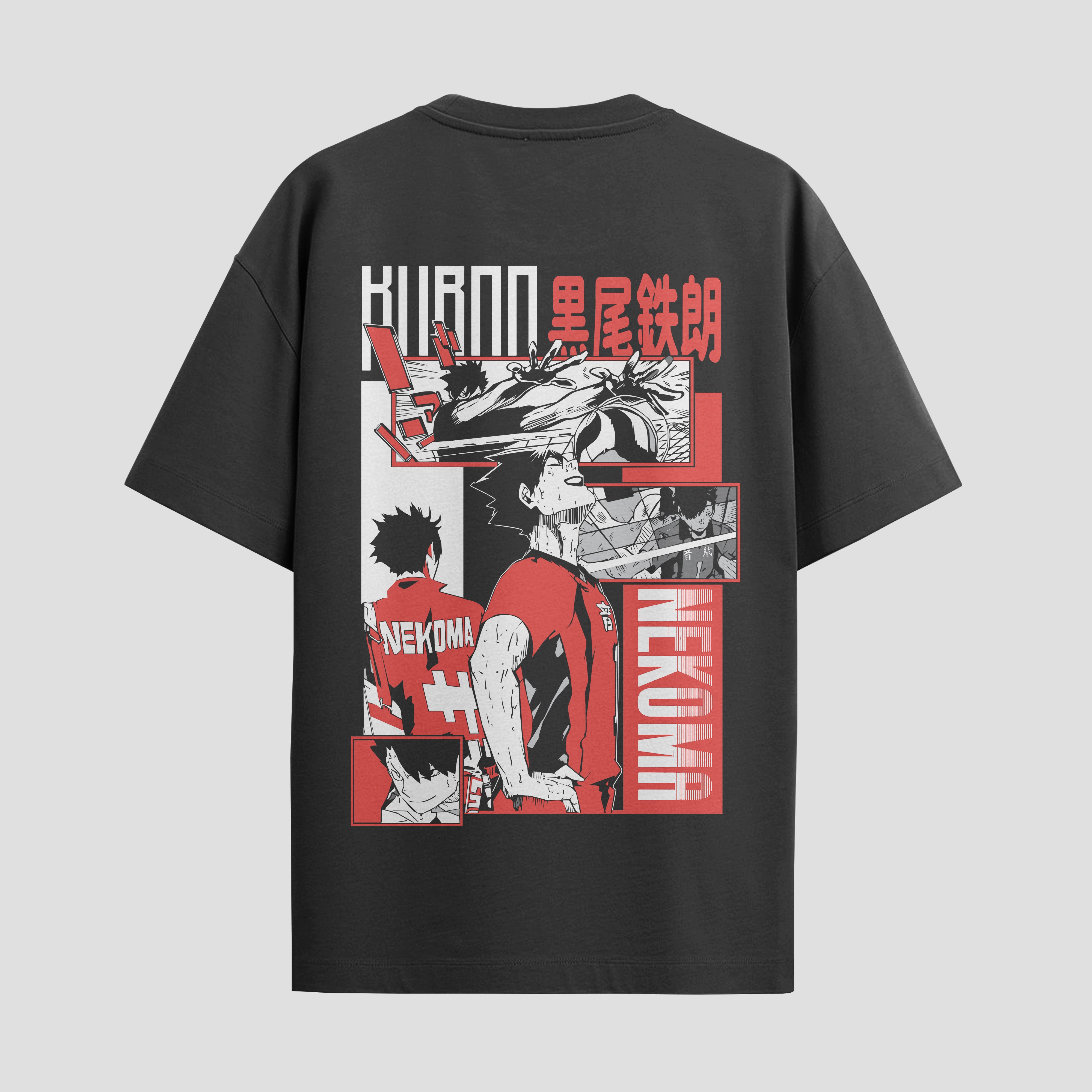 Playera urbana de anime y gaming ExtraLife MX, corte Standard Fit unisex ligero y transpirable en color Deep Black y Pure White, ropa de uso diario para gym y casual.