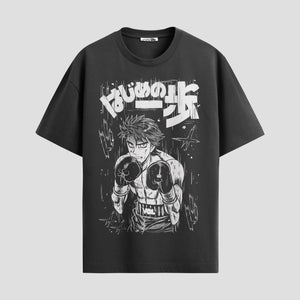 Playera urbana de anime y gaming ExtraLife MX, corte Standard Fit unisex ligero y transpirable en color Deep Black y Pure White, ropa de uso diario para gym y casual.