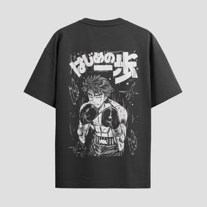 Playera urbana de anime y gaming ExtraLife MX, corte Standard Fit unisex ligero y transpirable en color Deep Black y Pure White, ropa de uso diario para gym y casual.