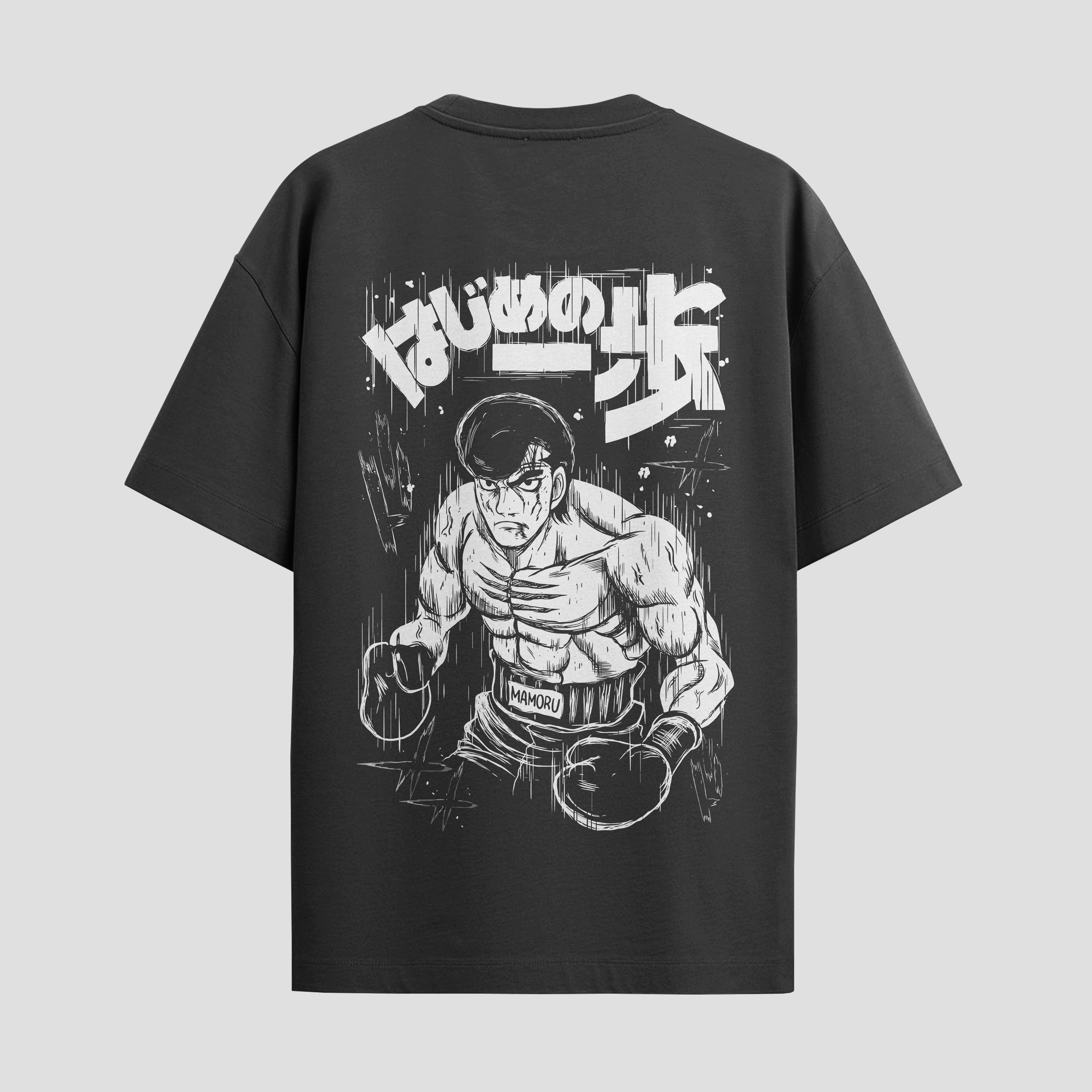 Playera urbana de anime y gaming ExtraLife MX, corte Standard Fit unisex ligero y transpirable en color Deep Black y Pure White, ropa de uso diario para gym y casual.