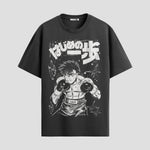 Playera urbana de anime y gaming ExtraLife MX, corte Standard Fit unisex ligero y transpirable en color Deep Black y Pure White, ropa de uso diario para gym y casual.