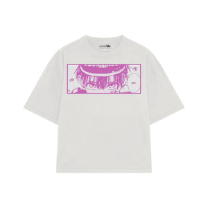 Playera streetwear premium de anime y gaming ExtraLife MX, corte oversized drop shoulder ligero y fresco en color Deep Black y Off-White, moda urbana mexicana de culto.