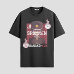 Playera urbana de anime y gaming ExtraLife MX, corte Standard Fit unisex ligero y transpirable en color Deep Black y Pure White, ropa de uso diario para gym y casual.