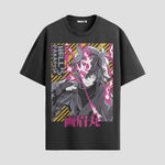 Playera urbana de anime y gaming ExtraLife MX, corte Standard Fit unisex ligero y transpirable en color Deep Black y Pure White, ropa de uso diario para gym y casual.