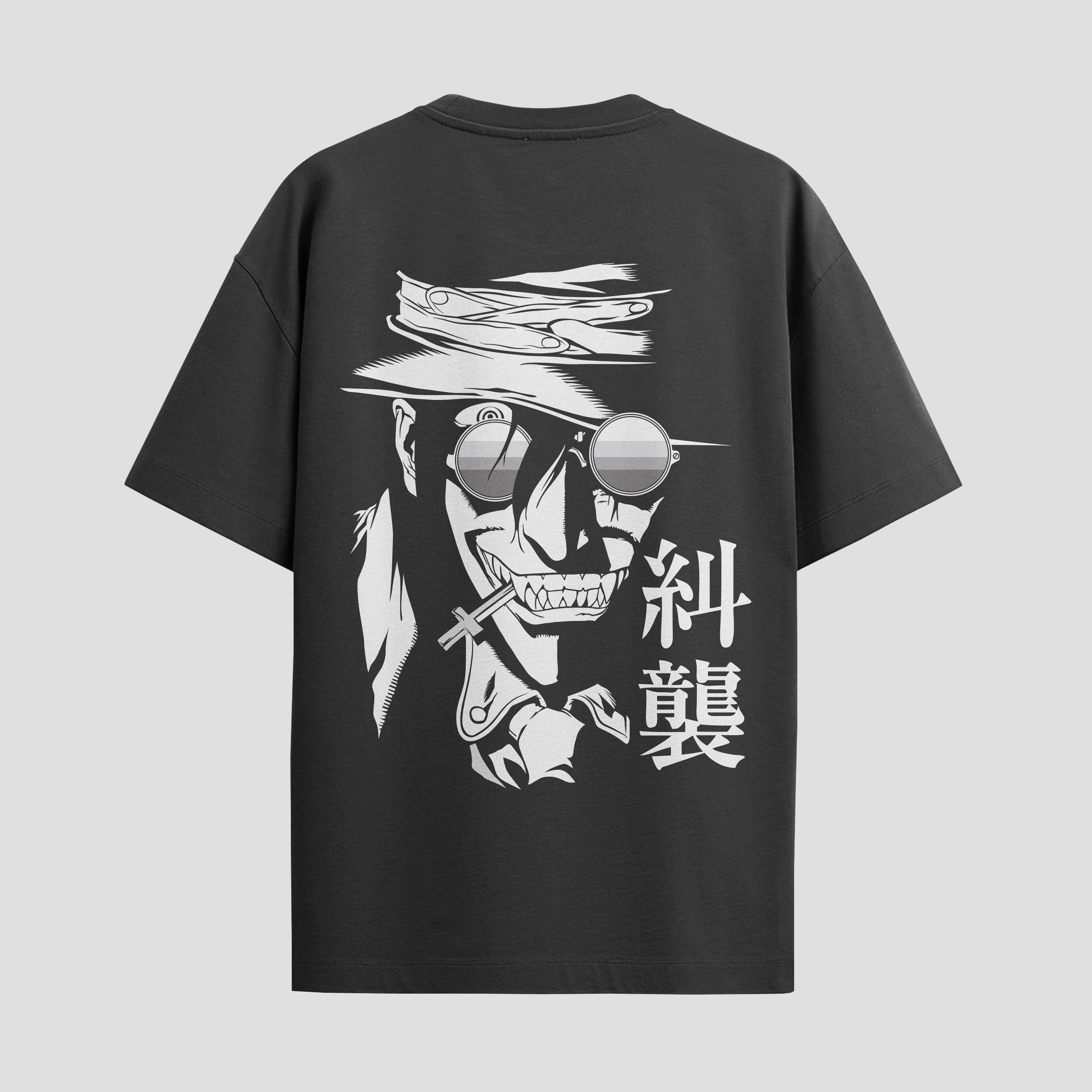 Playera urbana de anime y gaming ExtraLife MX, corte Standard Fit unisex ligero y transpirable en color Deep Black y Pure White, ropa de uso diario para gym y casual.