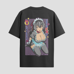 Playera urbana de anime y gaming ExtraLife MX, corte Standard Fit unisex ligero y transpirable en color Deep Black y Pure White, ropa de uso diario para gym y casual.