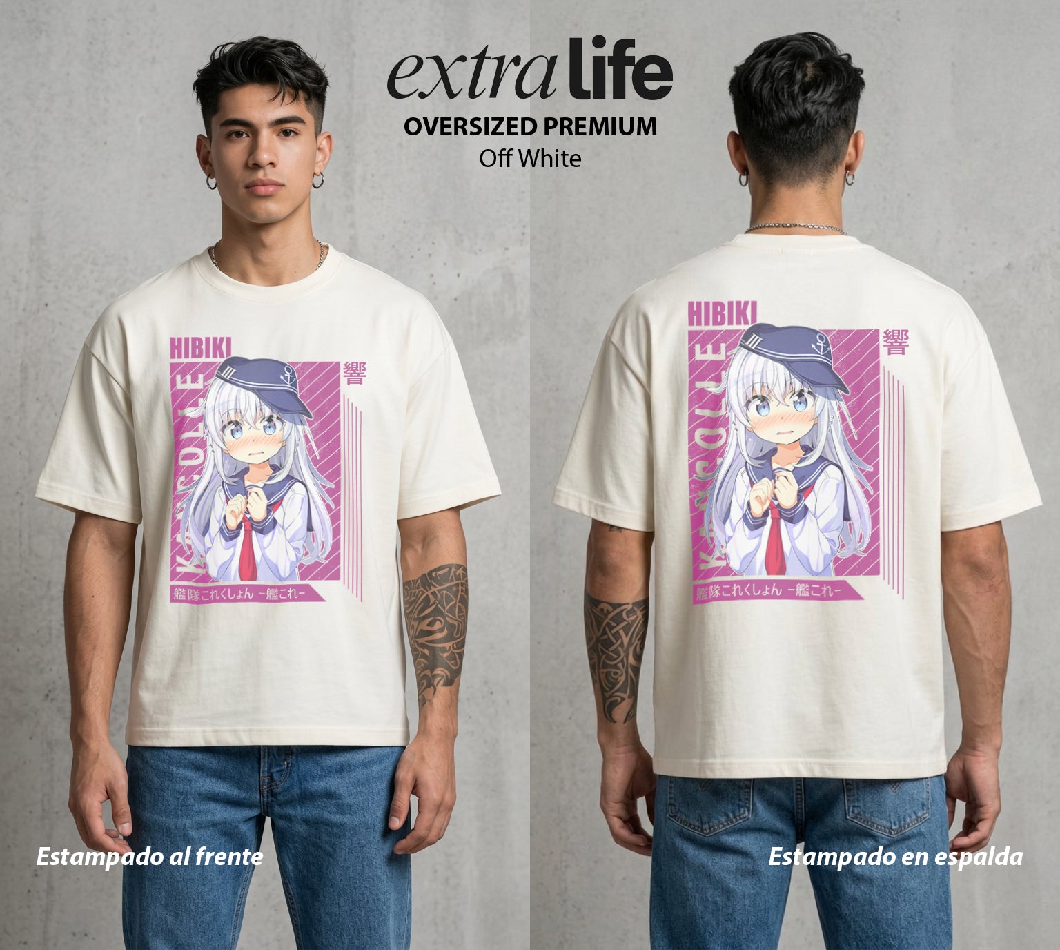 La Resonancia del Misterio | El Poder del Misterio #01648 - Playera Oversized Premium | Off White - Foto en modelo