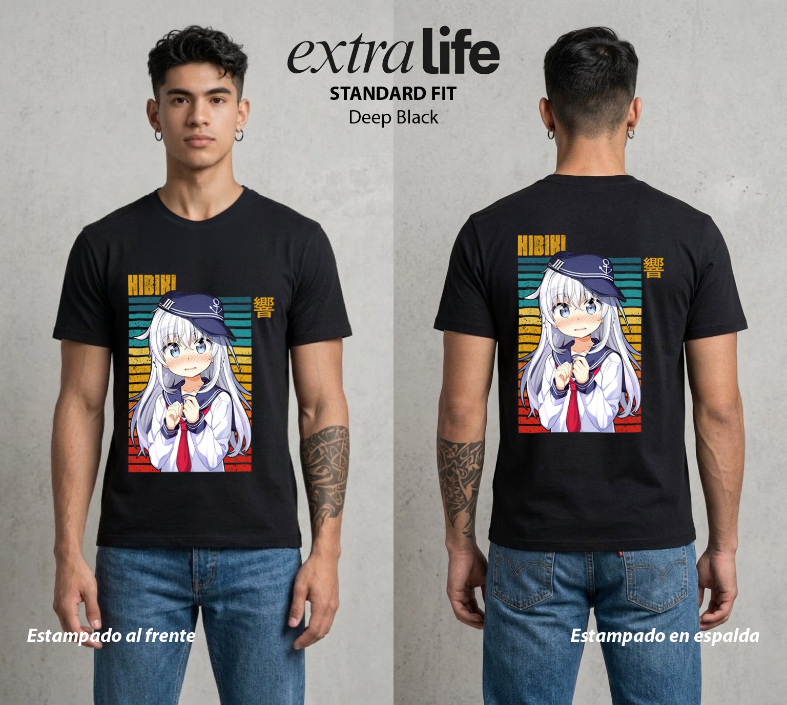 La Resonancia del Misterio | El Eco del Mundo #01649 - Playera Standard Fit | Deep Black - Foto en modelo