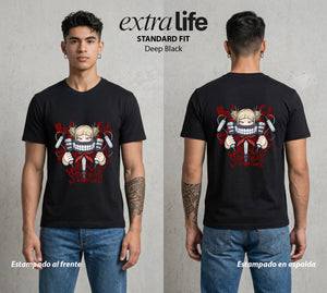 La Academia de Heroes | Himiko #01659 - Playera Classic Premium | Deep Black - Foto en modelo