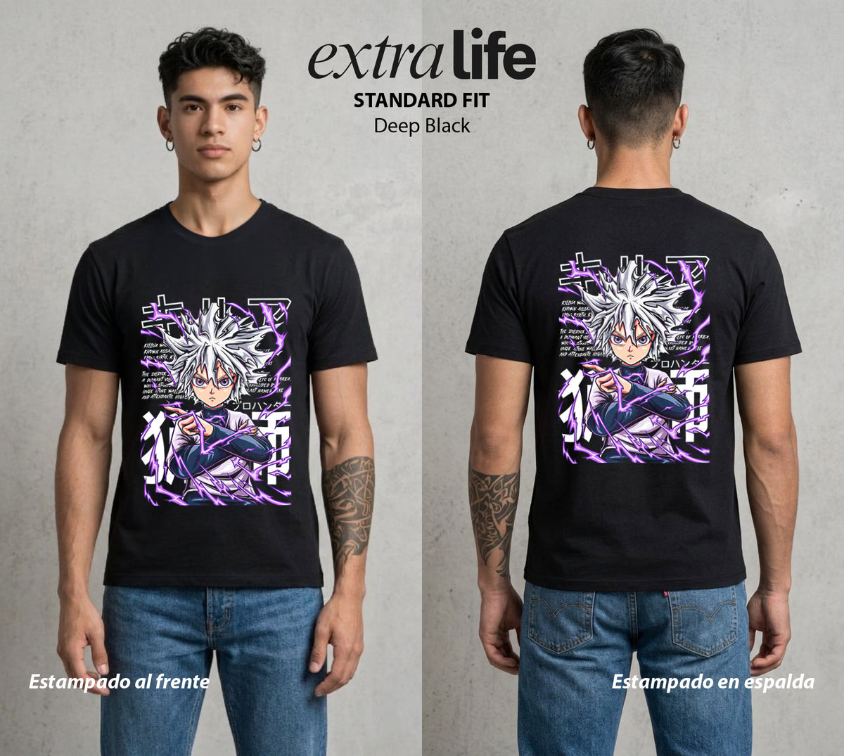 La Prueba del Cazador | La Prueba Definitiva #01684 - Playera Classic Premium | Deep Black - Foto en modelo