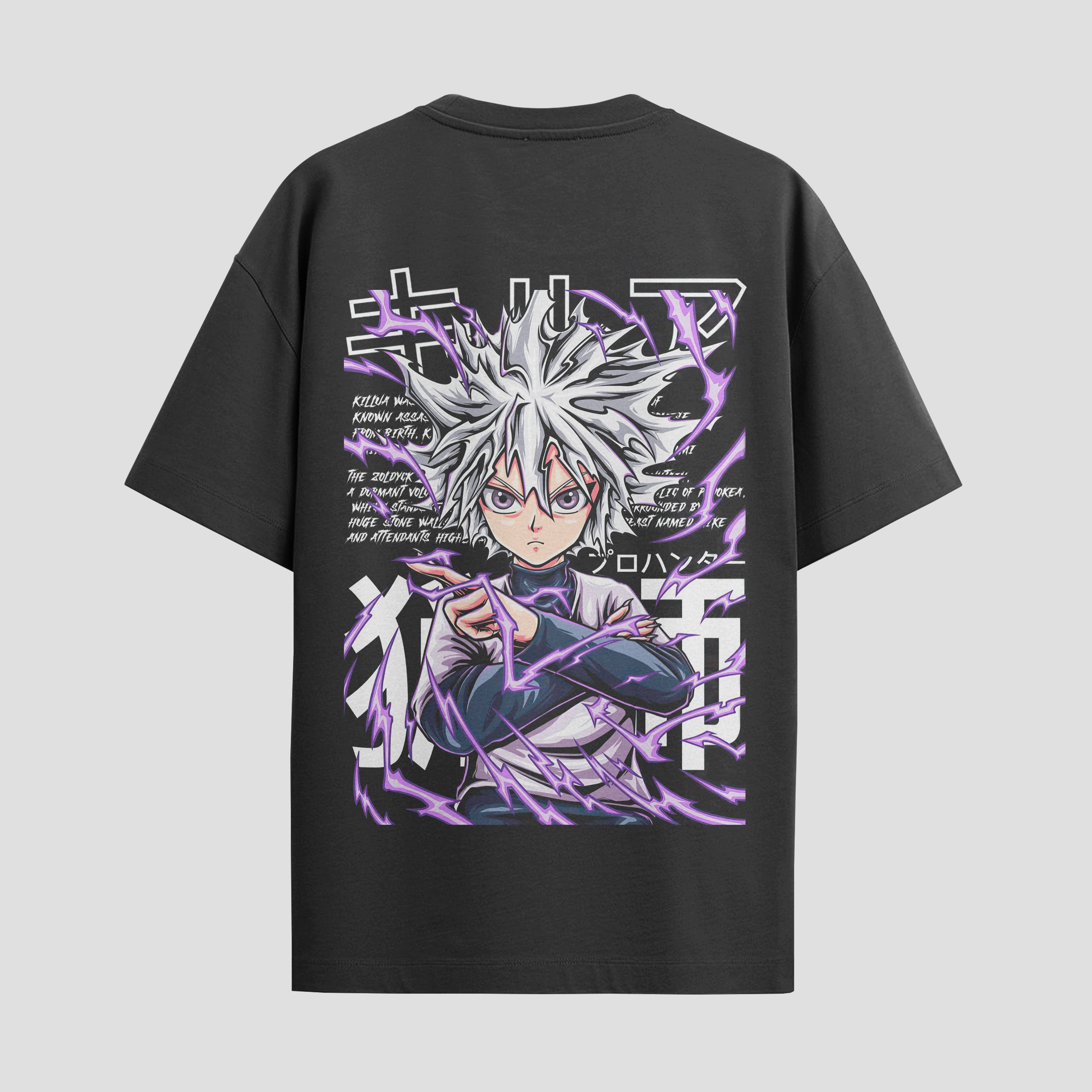 Playera urbana de anime y gaming ExtraLife MX, corte Standard Fit unisex ligero y transpirable en color Deep Black y Pure White, ropa de uso diario para gym y casual.
