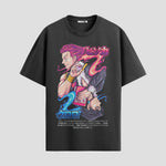 Playera urbana de anime y gaming ExtraLife MX, corte Standard Fit unisex ligero y transpirable en color Deep Black y Pure White, ropa de uso diario para gym y casual.