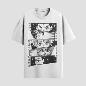 Playera urbana de anime y gaming ExtraLife MX, corte Standard Fit unisex ligero y transpirable en color Deep Black y Pure White, ropa de uso diario para gym y casual.