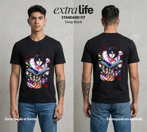 La Prueba del Cazador | El Grupo del Bien #01688 - Playera Standard Fit | Deep Black - Foto en modelo