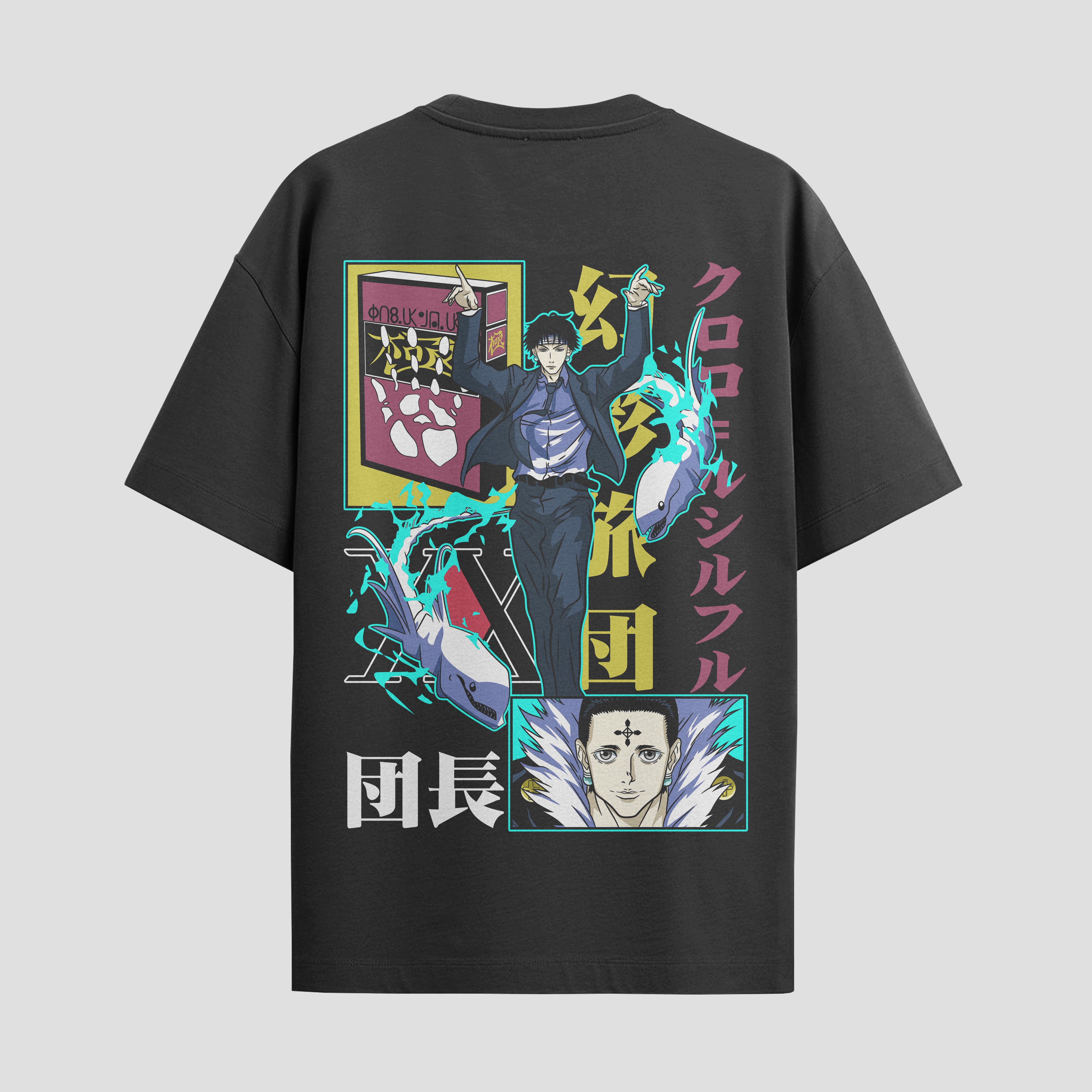 Playera urbana de anime y gaming ExtraLife MX, corte Standard Fit unisex ligero y transpirable en color Deep Black y Pure White, ropa de uso diario para gym y casual.