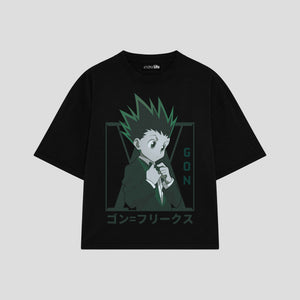 Playera streetwear premium de anime y gaming ExtraLife MX, corte oversized drop shoulder ligero y fresco en color Deep Black y Off-White, moda urbana mexicana de culto.