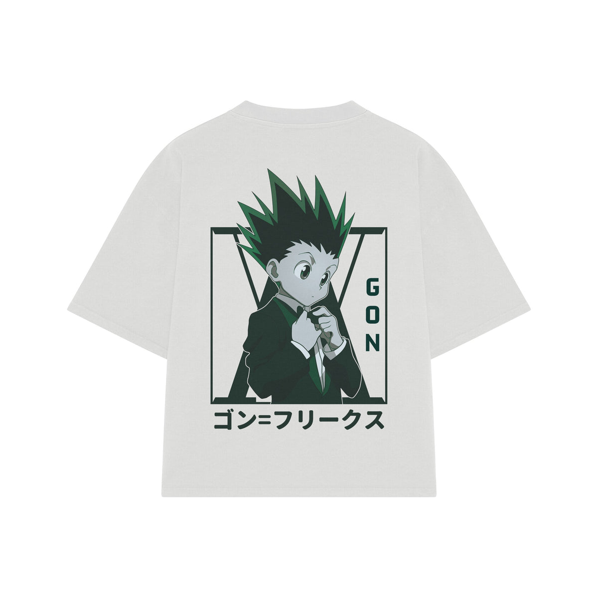 Playera streetwear premium de anime y gaming ExtraLife MX, corte oversized drop shoulder ligero y fresco en color Deep Black y Off-White, moda urbana mexicana de culto.