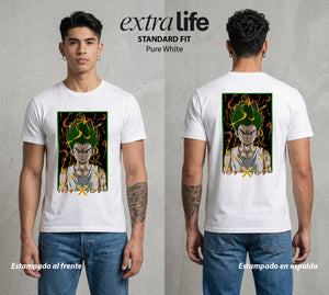 La Prueba del Cazador | El Niño de la Isla #01693 - Playera Standard Fit | Pure White - Foto en modelo