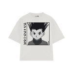 Playera streetwear premium de anime y gaming ExtraLife MX, corte oversized drop shoulder ligero y fresco en color Deep Black y Off-White, moda urbana mexicana de culto.
