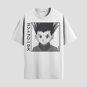 Playera urbana de anime y gaming ExtraLife MX, corte Standard Fit unisex ligero y transpirable en color Deep Black y Pure White, ropa de uso diario para gym y casual.