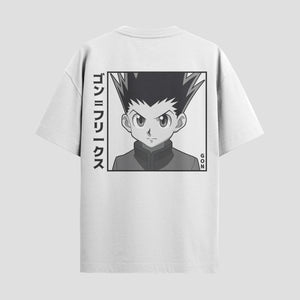 Playera urbana de anime y gaming ExtraLife MX, corte Standard Fit unisex ligero y transpirable en color Deep Black y Pure White, ropa de uso diario para gym y casual.