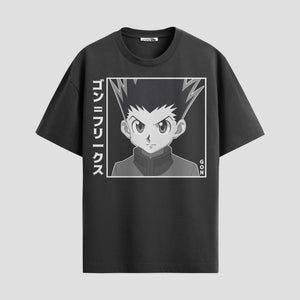Playera urbana de anime y gaming ExtraLife MX, corte Standard Fit unisex ligero y transpirable en color Deep Black y Pure White, ropa de uso diario para gym y casual.
