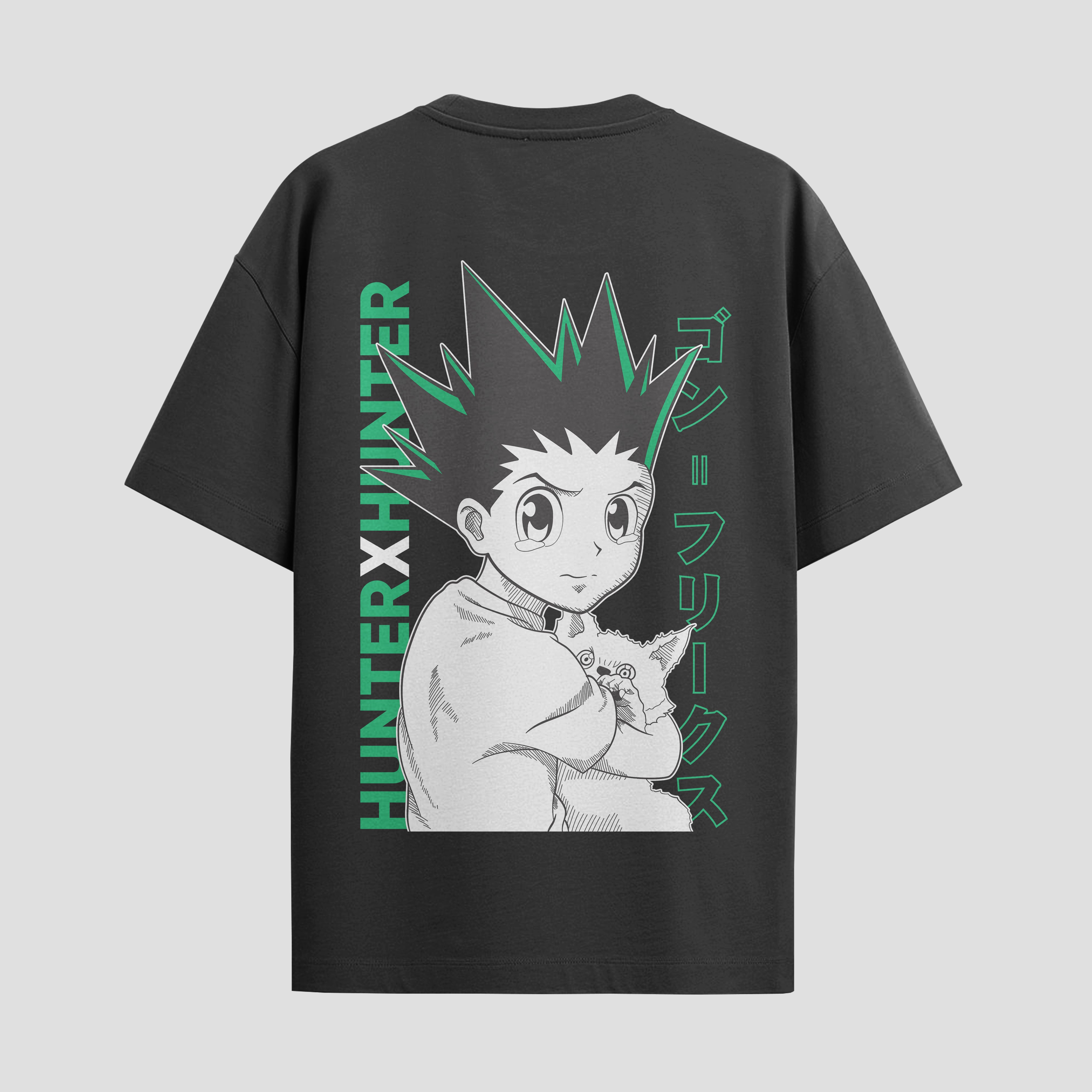 Playera urbana de anime y gaming ExtraLife MX, corte Standard Fit unisex ligero y transpirable en color Deep Black y Pure White, ropa de uso diario para gym y casual.
