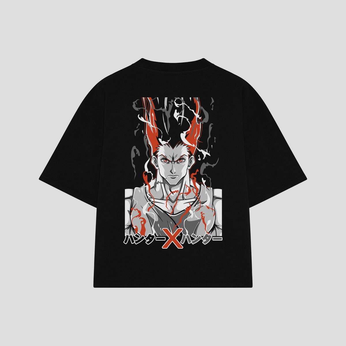 Playera streetwear premium de anime y gaming ExtraLife MX, corte oversized drop shoulder ligero y fresco en color Deep Black y Off-White, moda urbana mexicana de culto.