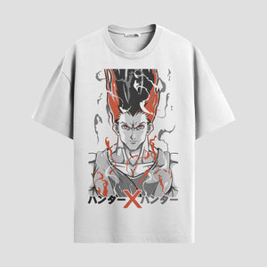 Playera urbana de anime y gaming ExtraLife MX, corte Standard Fit unisex ligero y transpirable en color Deep Black y Pure White, ropa de uso diario para gym y casual.