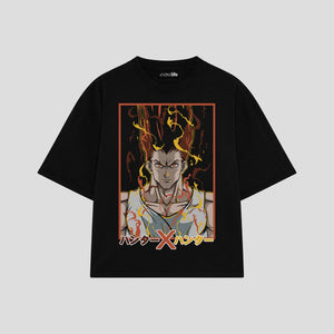 Playera streetwear premium de anime y gaming ExtraLife MX, corte oversized drop shoulder ligero y fresco en color Deep Black y Off-White, moda urbana mexicana de culto.