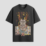 Playera urbana de anime y gaming ExtraLife MX, corte Standard Fit unisex ligero y transpirable en color Deep Black y Pure White, ropa de uso diario para gym y casual.