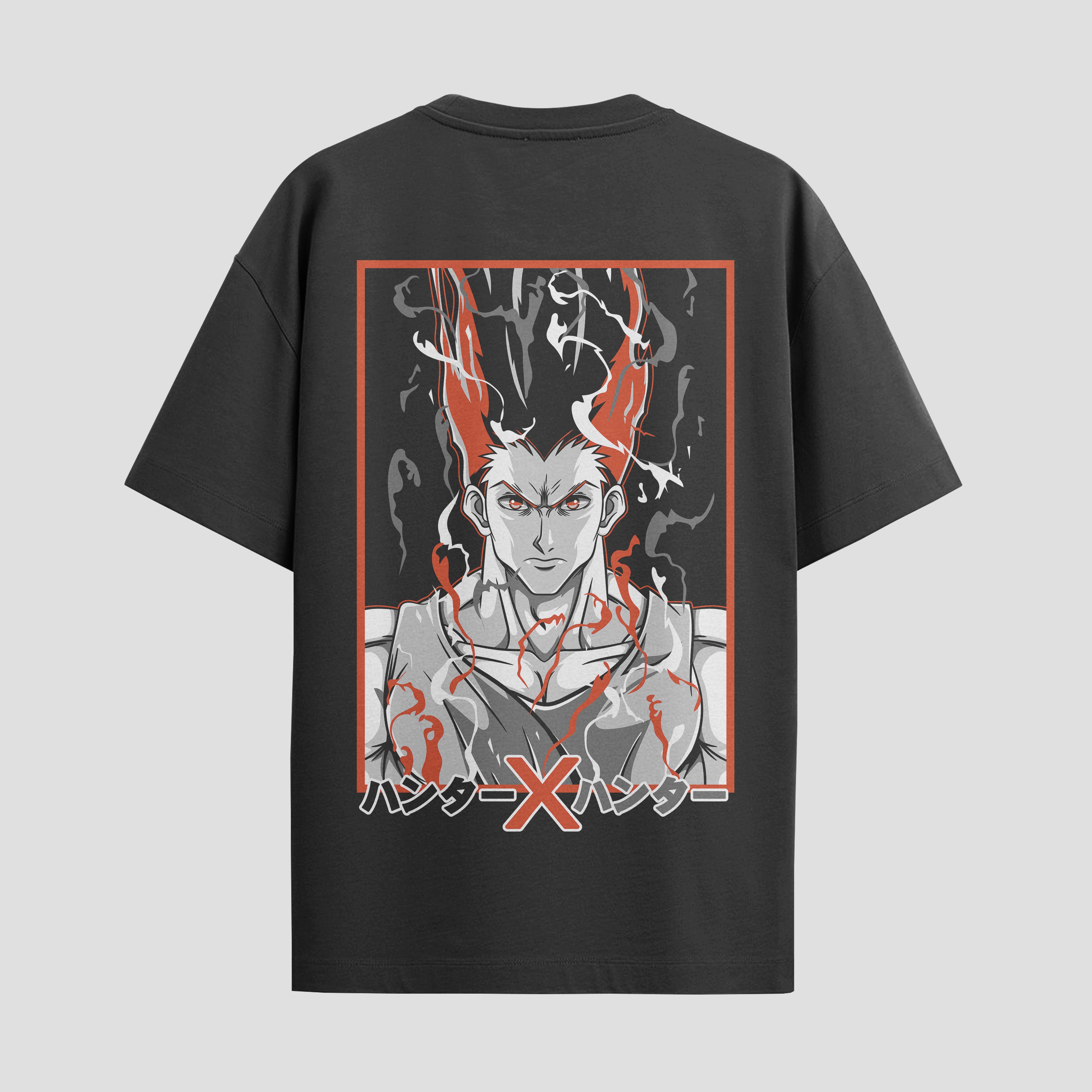 Playera urbana de anime y gaming ExtraLife MX, corte Standard Fit unisex ligero y transpirable en color Deep Black y Pure White, ropa de uso diario para gym y casual.