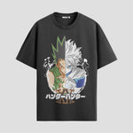 Playera urbana de anime y gaming ExtraLife MX, corte Standard Fit unisex ligero y transpirable en color Deep Black y Pure White, ropa de uso diario para gym y casual.